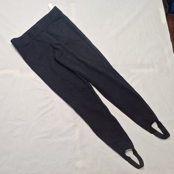 NEW Old Navy High Waisted Fleece Lined Black Stirrup Leggings - Picture 5 of 12